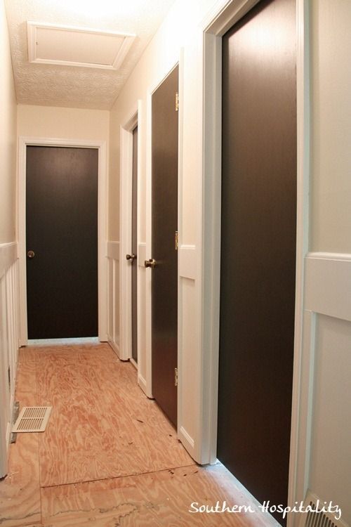 Painting Interior Doors Dark Chocolate Brown Great Way To Update Painting Interior Doors Dark Chocolate Brown Great Way To Update Plain Hollow Core I Plan Add Molding Later On