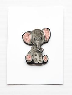 Elephant Nursery Art Print Nursery Decor Kids by ofthingspretty