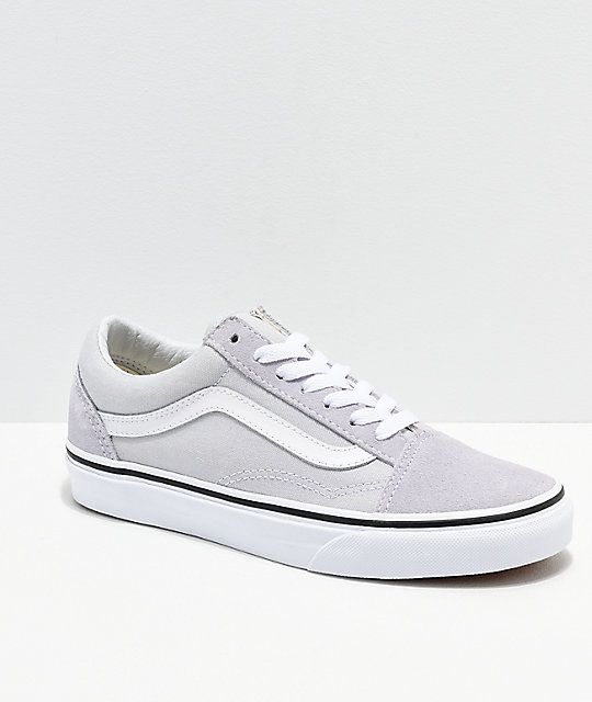 grey girls vans