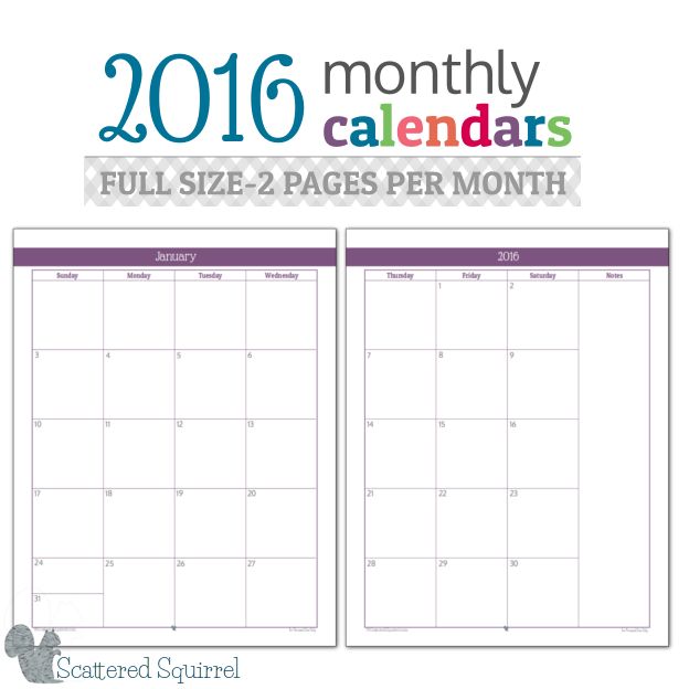 calendar template for pages mac