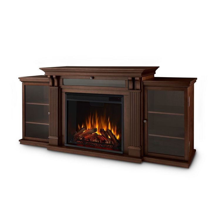 Calie Entertainment Center Electric Fireplace In Dark Espresso Real Flame 7720e Realistic Tv Stand Realistic Electric Fireplace, Calie Entertainment Center Electric Fireplace
