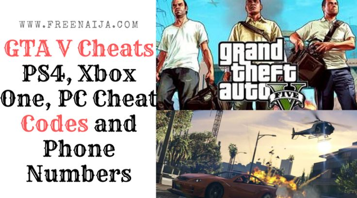 All Gta 5 Cheat Codes Ps4 Ps3 Xbox One Pc And Phone Numbers 1 Gta V Cheats Gta 5 Cheats Ps4 Gta 5 Xbox