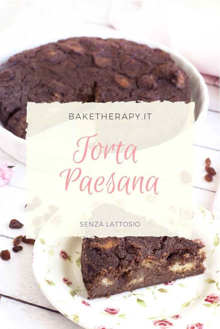 Torta Paesana Senza Lattosio Bake Therapy Torte Idee Alimentari Dolci