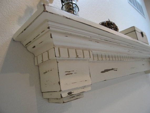 262 Best Decor For The Home Images On Pinterest Ideas White Distressed Shelf The Duke By Westmillswoodworking On Etsy 275 00