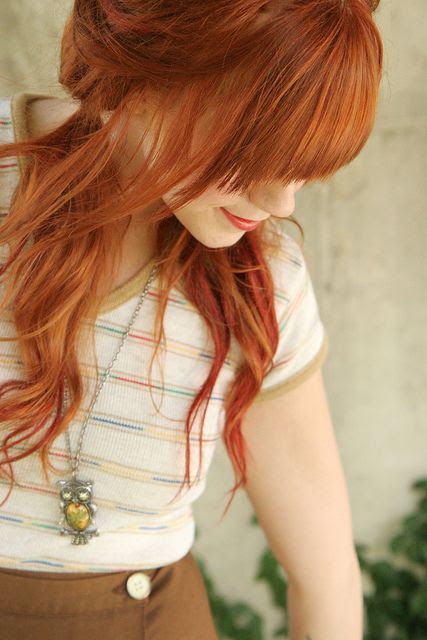 Redhead shorts dickforlily long hair