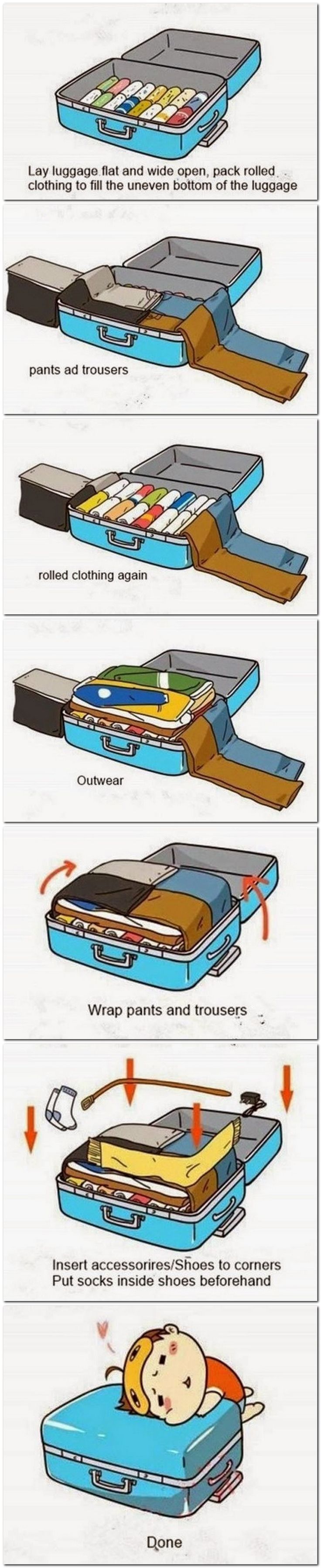 Packing tips, to make fitting everything in your suitcase a breeze! #travel #lug… Packing tips, to make fitting everything in your suitcase a breeze! #travel #lug…