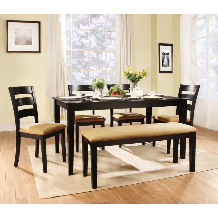 Black Dining Room Sets Modern best 20+ black dining table set ideas on pinterest | farmhouse Black Dining Room Sets Modern best 20+ black dining table set ideas on pinterest | farmhouse