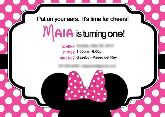 free printable minnie mouse 1st birthday invitation mickey mouse birthday party invitation