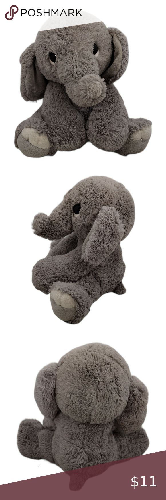 Aurora Lil Benny Phant Gray Plush Toy Stuffed Animal Animals, Grey, Toys, Dinosaur Stuffed ...