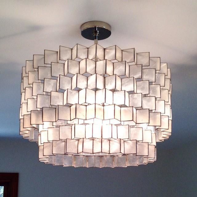 Pin On Lighting Pin On Lighting, Capiz Light Fixture West Elm
