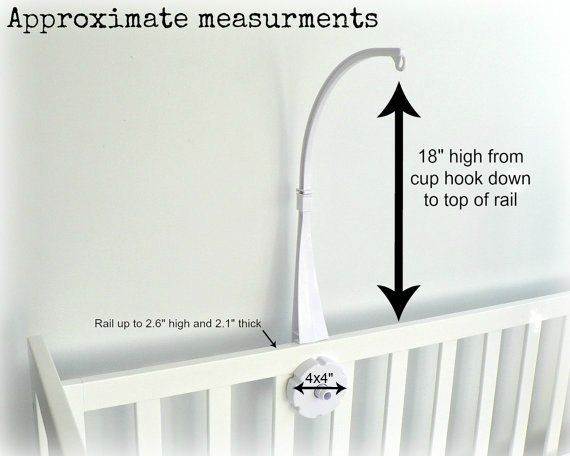 Diy Crib Baby Mobile Arm Attachment Clamp Holder Diy Crib Baby Mobile Arm Attachment, Mobile Arm For Crib