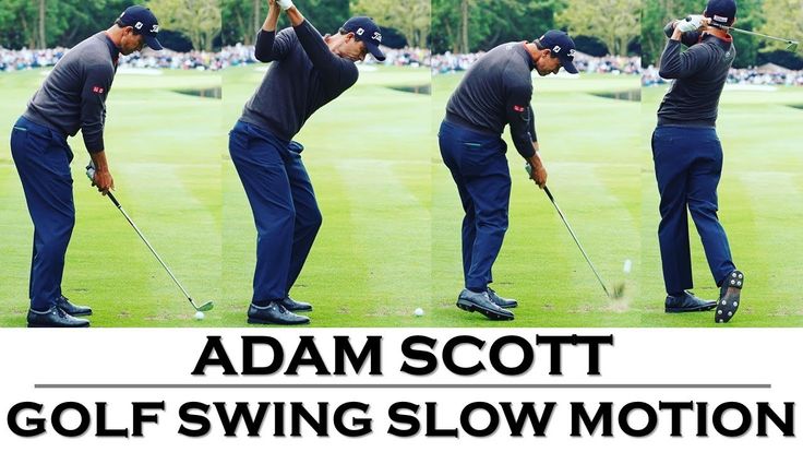 Down The Line Golf Swing Slow Motion Adam Scott Golf Swing – Slow Motion_Short,Long Iron_(Down the line and