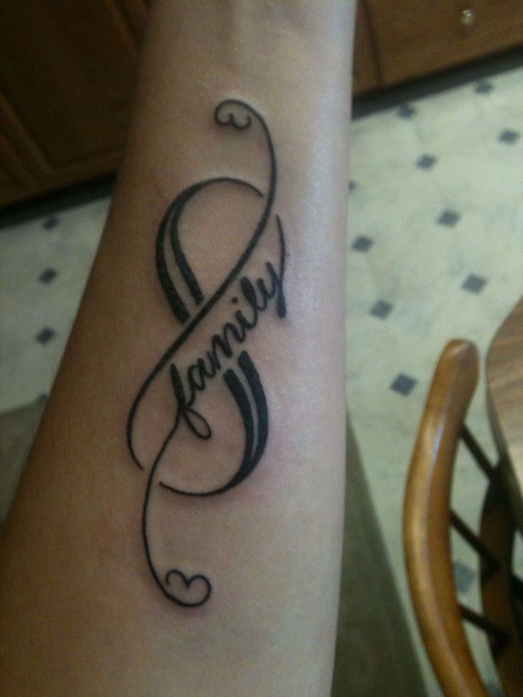 Family tat | Infinity tattoo designs, Family tattoos, Tattoo ideas tumblr