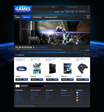 video website template