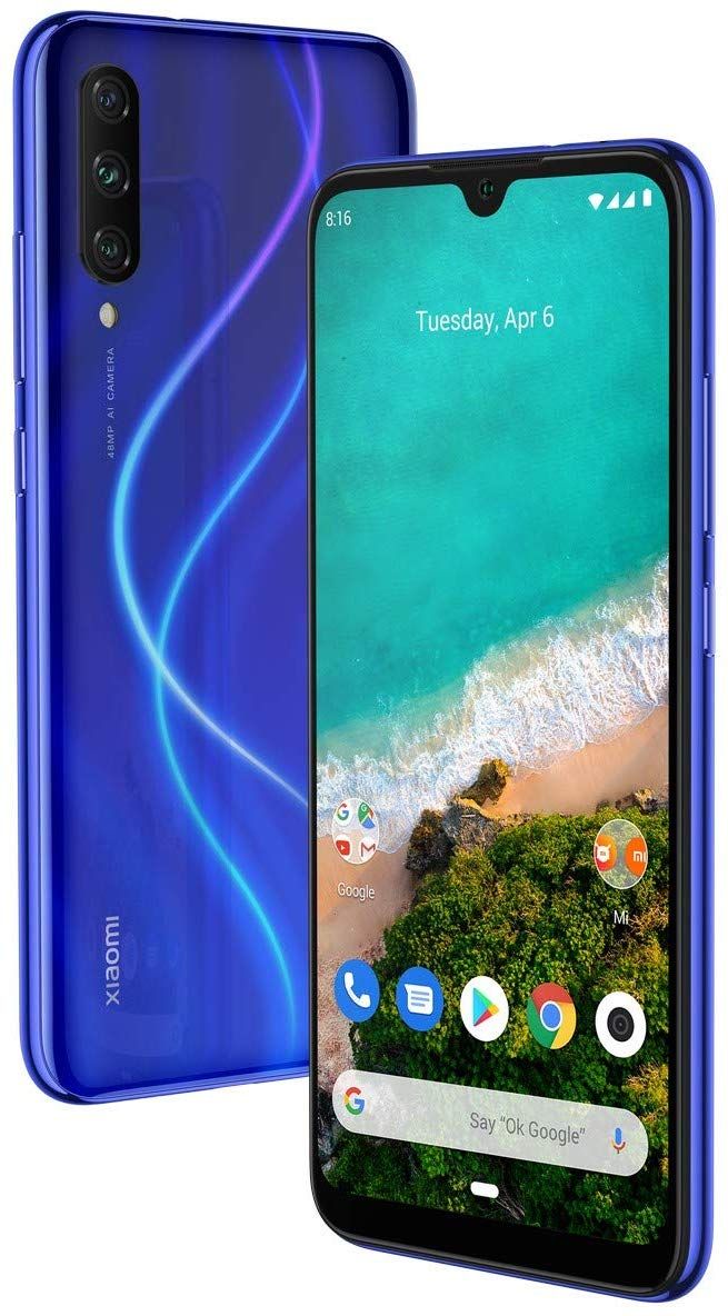 Xiaomi Mi A3 Not Just Blue 4gb Ram 64gb Storage Xiaomi 4gb Ram Cool Things To Buy