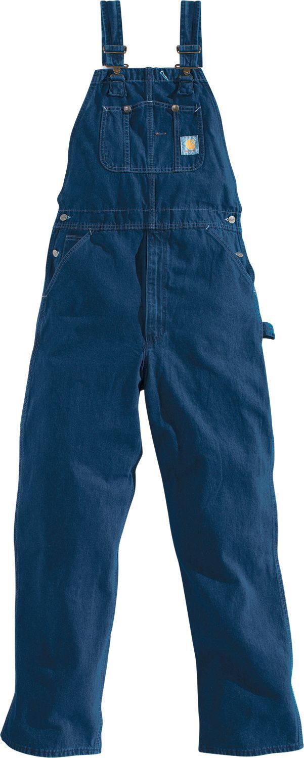 Carhartt Mens Washed-Denim Bib Overalls