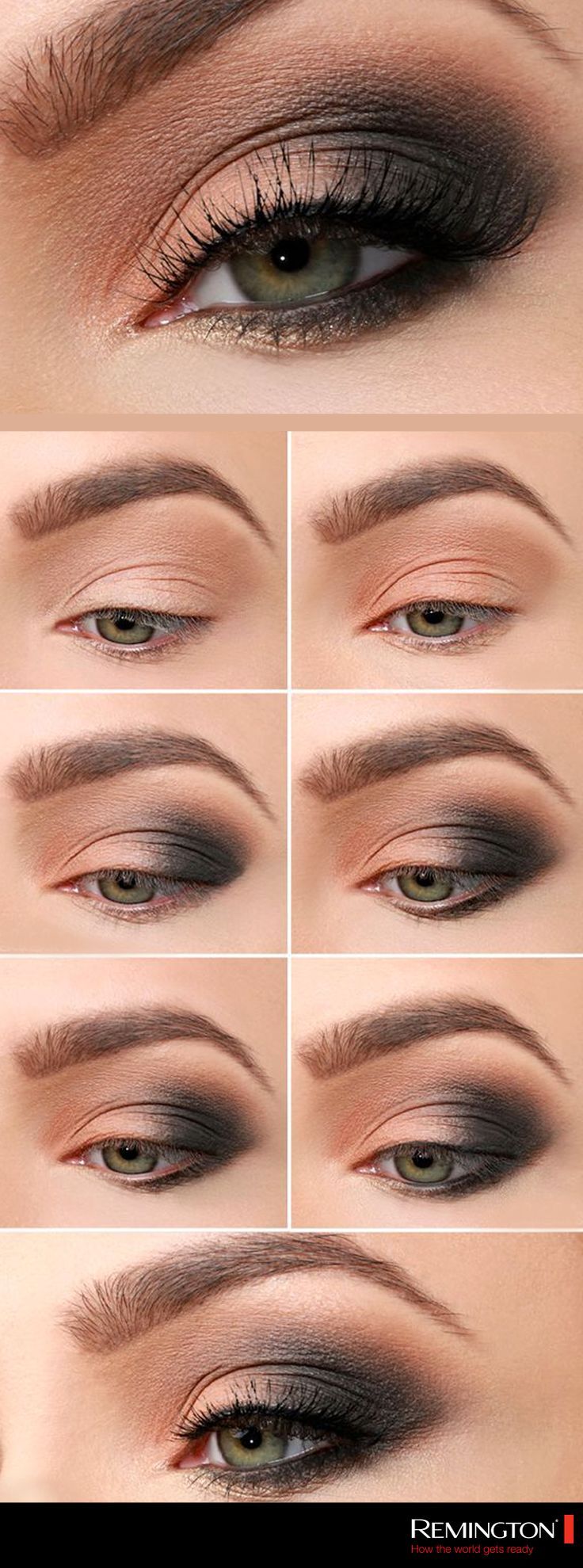Die Augen sind der Blickfang in Ihrem Gesicht, tragen Sie dieses rauchige Auge a...