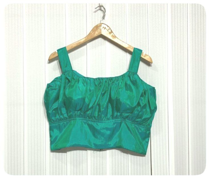 silk crop tops / Readymade blouse / Blouse for women / Designer blouse/ blouson / Saree blous...