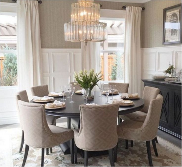 Remarkable Dining Room Large Round Oak Table 8 Chairs Dreadful Presentati Contemporary Round Dining Room Table, Large Round Oak Dining Table 8 Chairs