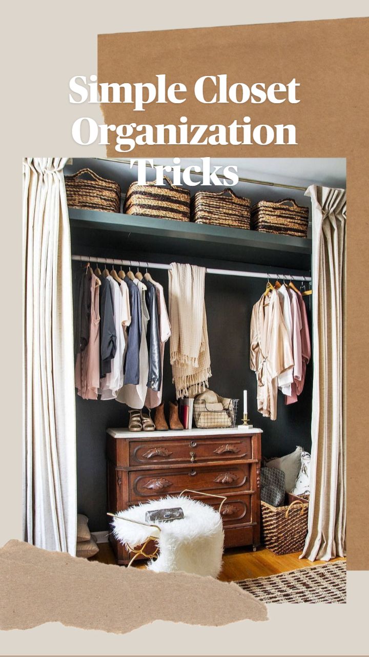 Simple Closet Organization Tricks | Pinterest