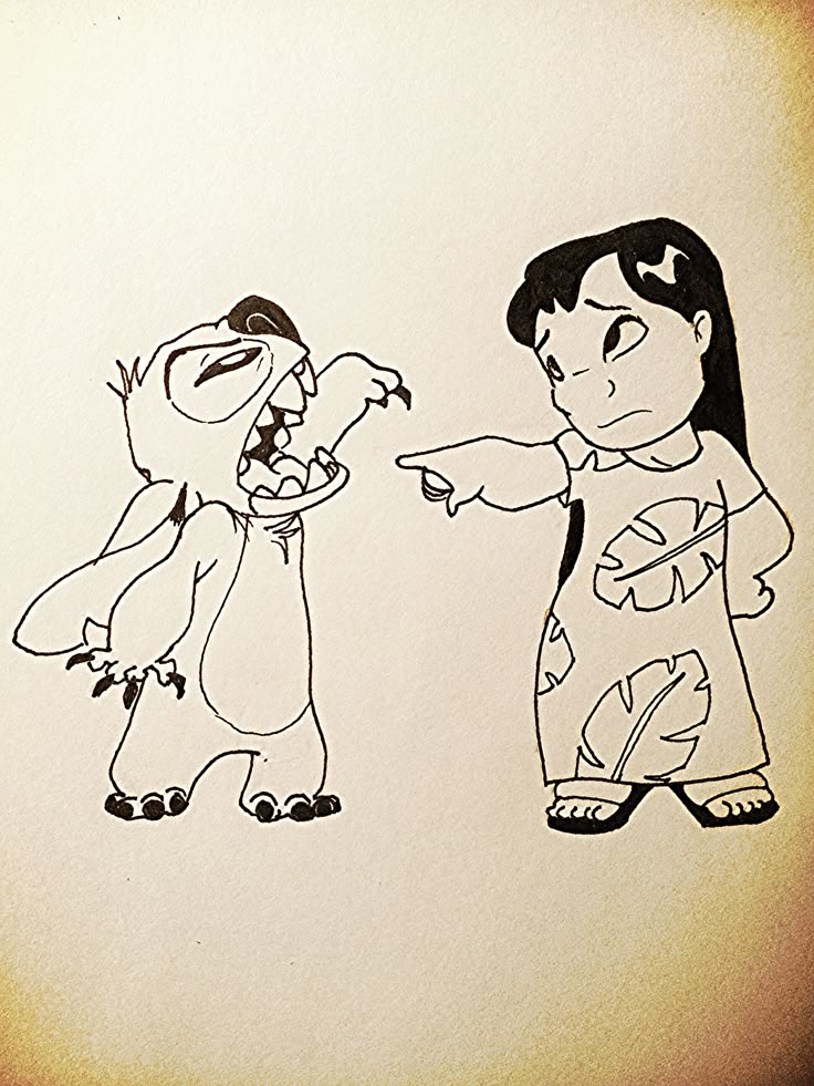 Lilo And Stitch Im Not Touching You I'm not touching you. Lilo and Stitch | Lilo and stitch tattoo, Lilo