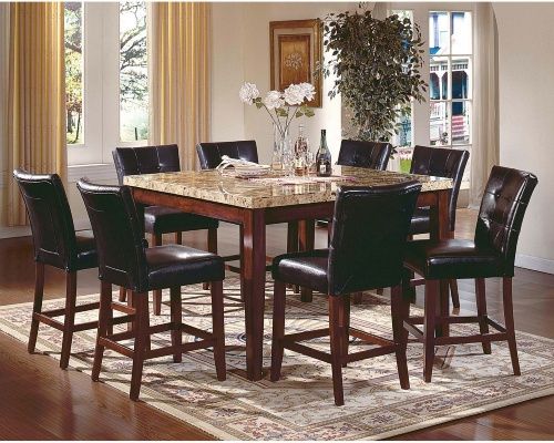 Steve Silver Montibello 7-Piece Marble Top Counter Height Square ... Steve Silver Montibello 7-Piece Marble Top Counter Height Square ...
