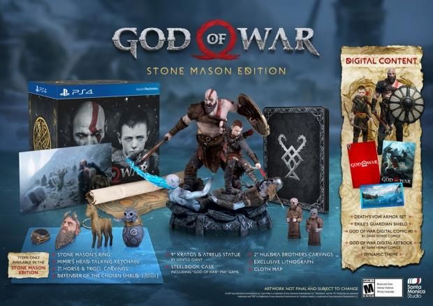 God Of War Stone Mason Edition Unveiled God Of War God Of Wars Playstation 4