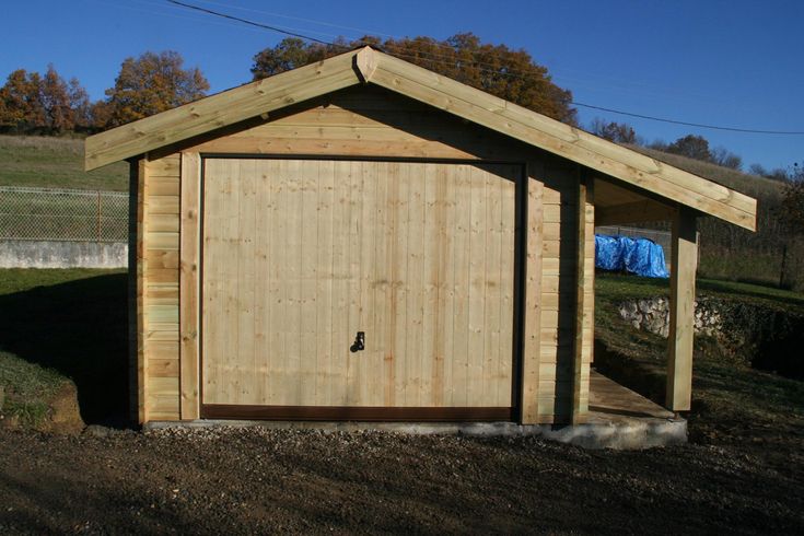 garage une place avec apentis bois autoclave construction sur mesure - fabricant de garage prefabrique garage une place avec apentis bois autoclave construction sur mesure - fabricant de garage prefabrique