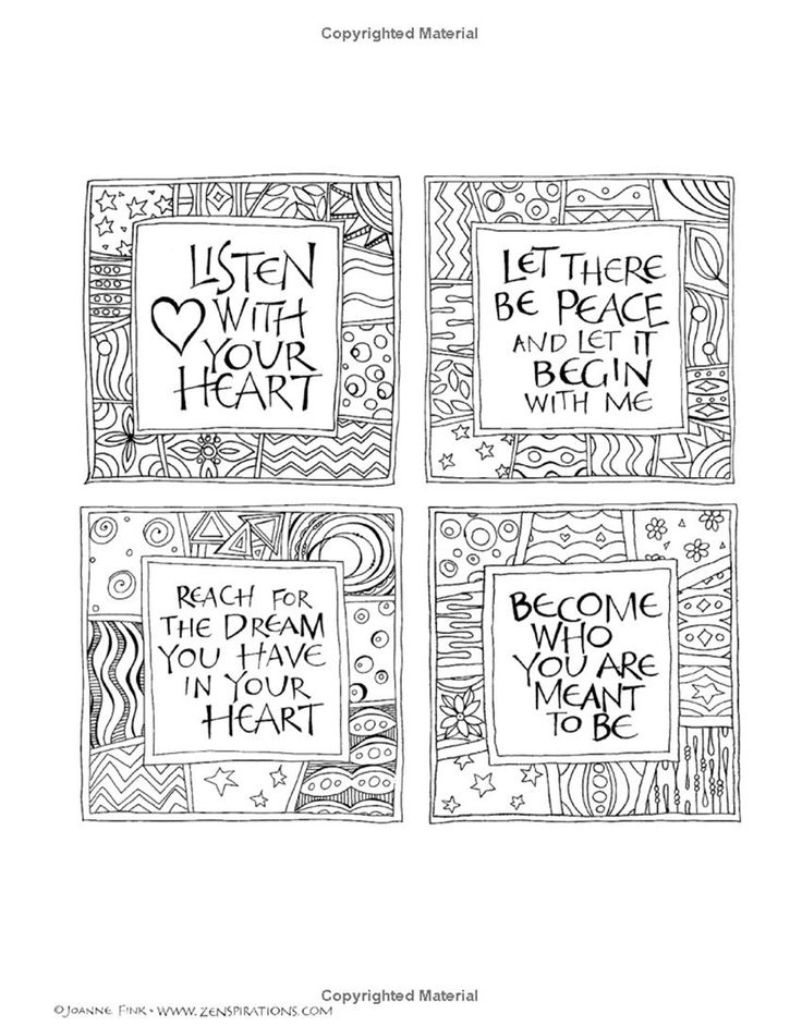 Zenspirations New Coloring Book Inspirations Designs to Etsy Canada