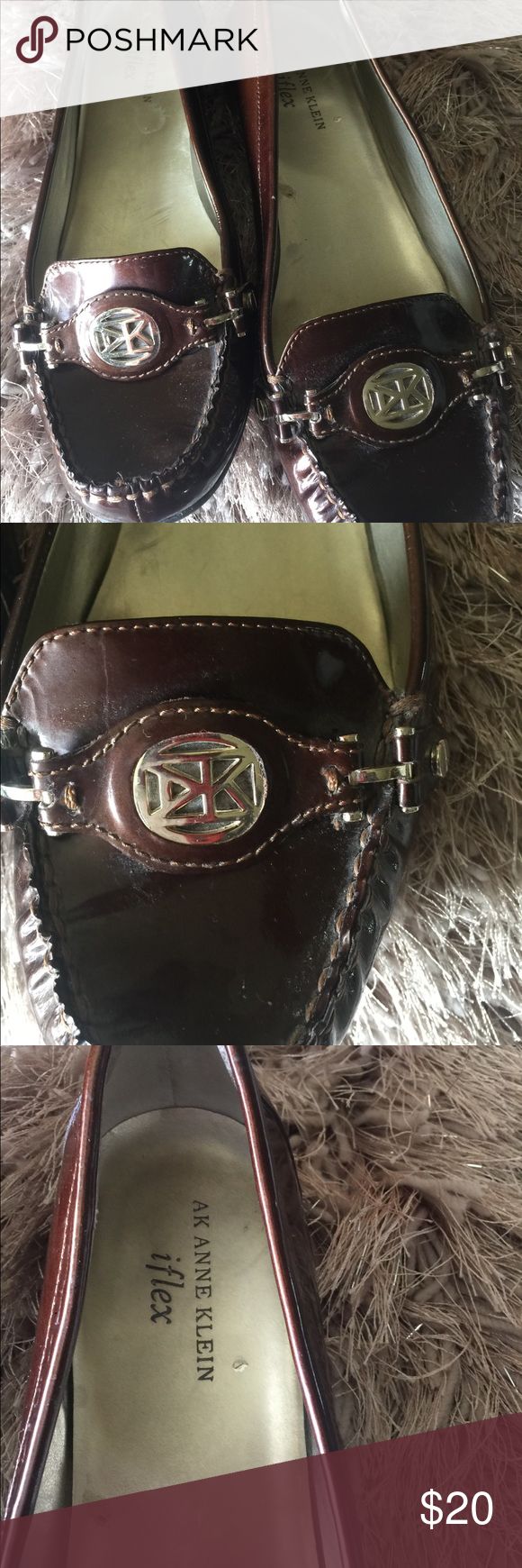anne klein brown flats