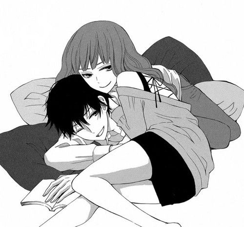 Makeout shared cute anime