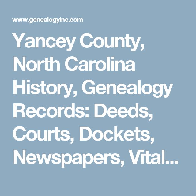 yancey county nc marriage records