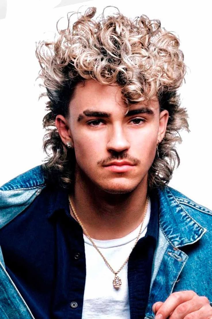 22 Permed Mullet Ideas For This Year Wavy hair men, Curly mullet, 80s hairstyles men