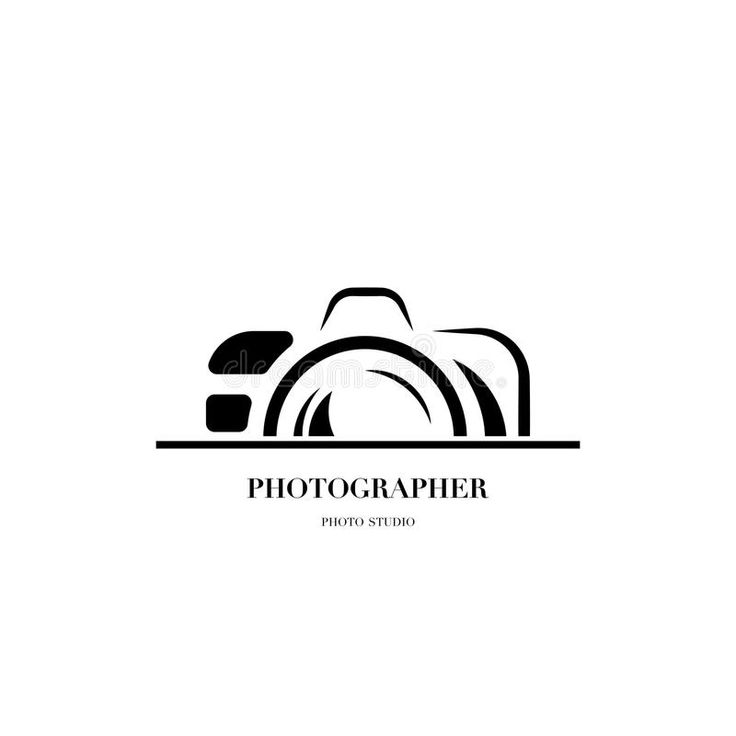 Abstract camera logo vector design template for