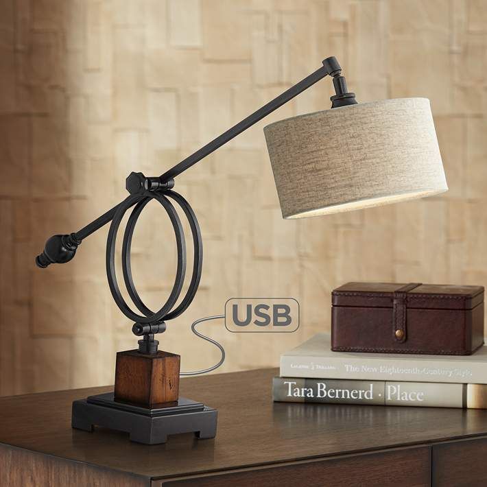 Uttermost Henley Boom Desk Lamp With Usb Port 47d02 Lamps Plus Adjustable Desk Lamp Adjustable Lamps, Henley Adjustable Boom Arm Floor Lamp By Uttermost