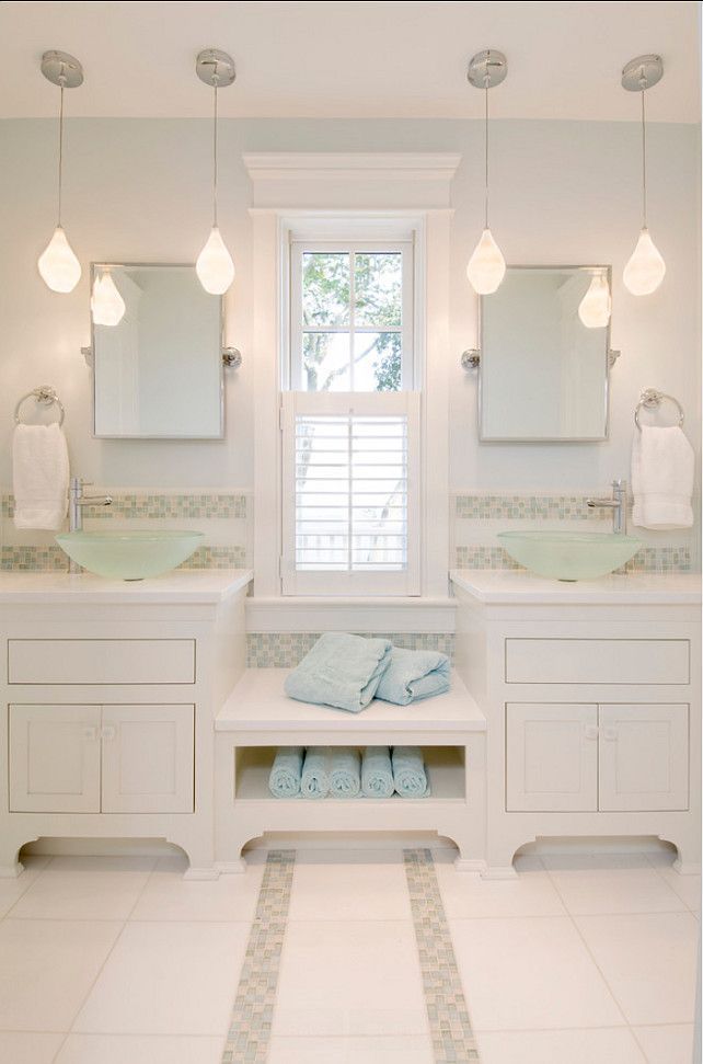 Clean Crisp White Bathroom With Blue Wall Color Images Clean Crisp White Bathroom With Blue