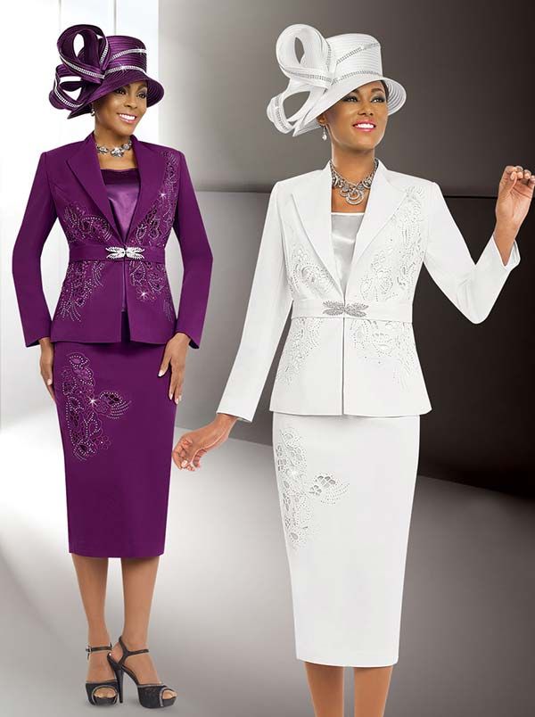 Fifth Sunday 52815 Ladies Three Piece Skirt Suit For Church Church