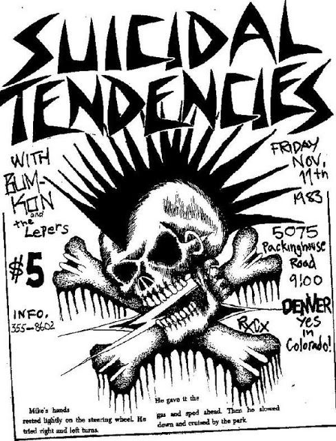 166 best suicidal tendencies images on pinterest punk rock punk suicidal tendencies flyer