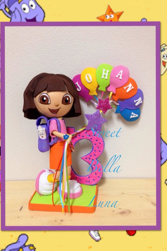 Dora The Explorer Cake Topper Centerpiece Dora The Explorer Cake Topper Centerpiece