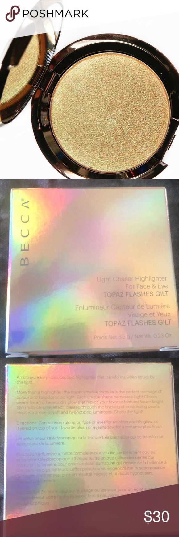 LE Becca Light chaser Topaz flashes Gilt | Gilt, Becca, Topaz