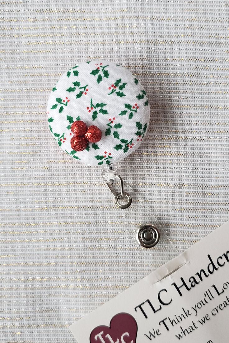 Christmas Holly Retractable Badge Reel ID Holder Etsy Badge Reel Christmas Holly Retractable Badge Reel ID Holder Etsy Badge Reel