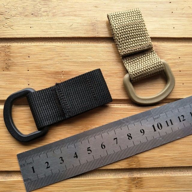 Tactical Hanging Belt Carabiner KeyHook Webbing Buckle Strap Clip Backpack !!