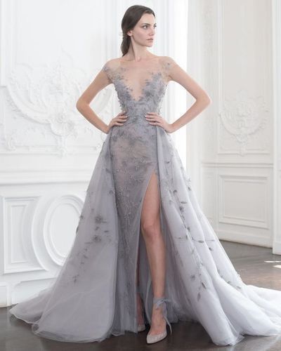 Long Prom Dresses, Party Dresses With Split,Evening Dress