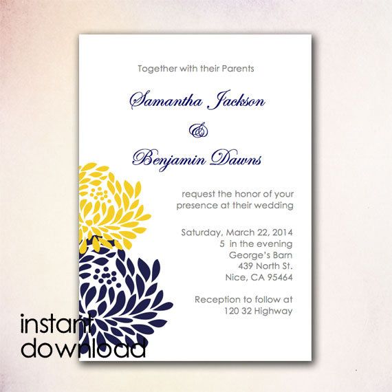 24 best DIY Wedding Invitation Templates - Instant Download images - wedding template 24 best DIY Wedding Invitation Templates - Instant Download images - wedding template