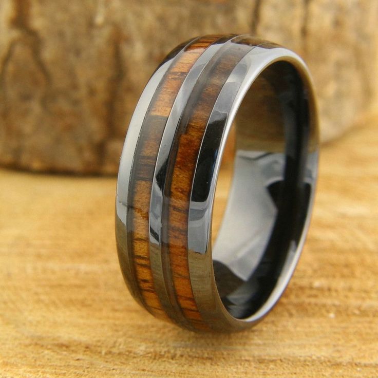 Best 25 Mens Wood Wedding Bands Ideas On Pinterest Vintage Wine Barrel Wedding Band 8mm Mens Wood Ring Crafted Out Of Ceramic And