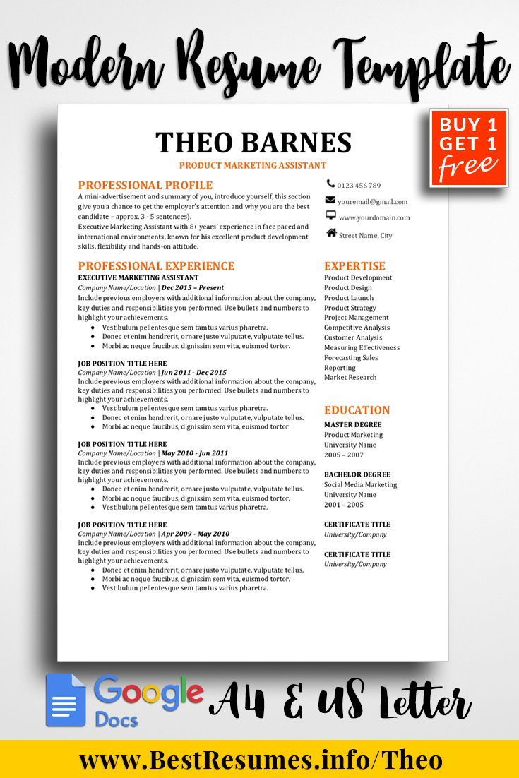 resume template theo barnes resume examples pinterest resume modern resume template for teachers google docs
