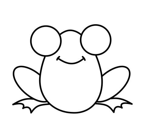 How To Draw Cartoons: Frog | Frog drawing, Easy drawings ...