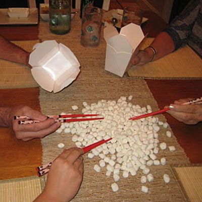 minute to win it game how many marshmallows can you pick up with chopsticks game - Halloween Games For Groups minute to win it game how many marshmallows can you pick up with chopsticks game - Halloween Games For Groups