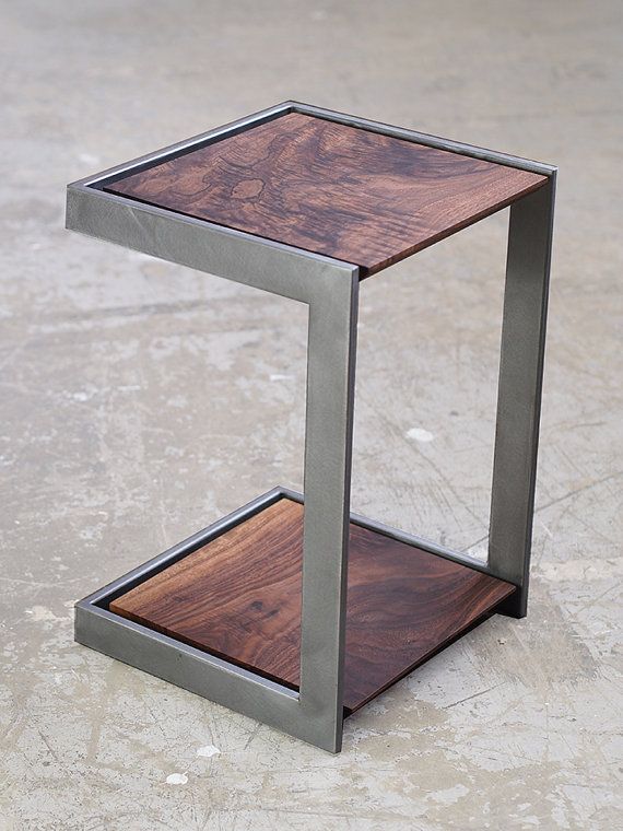 Suspended Wood And Metal End Table Furniture Design In 2018