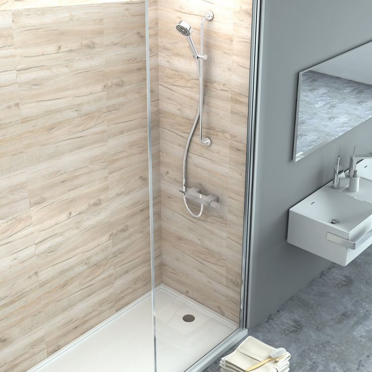 Badezimmer Vinyl Wände Klick Vinyl Wandpaneele Eiche Bassano 600 x 300 x 4 mm | Badezimmer